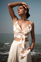 Back Detailed Wraparound Top